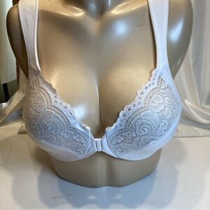 glamorise bra White New Size 34b Style 1245 Front Closure new